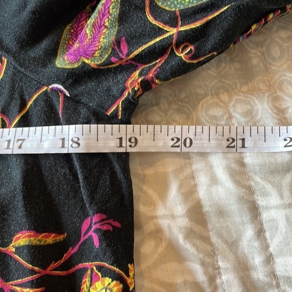 H&M Black Floral Ruffle Sleeve Dress 10 - Picture 9 of 10